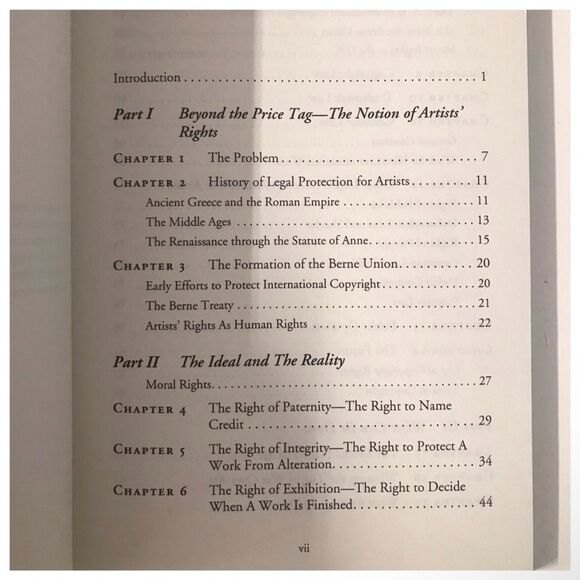 The Legal & Moral Rights Of All Artists by Amelia Vetrone Paperback Book EUC - Picture 5 of 10